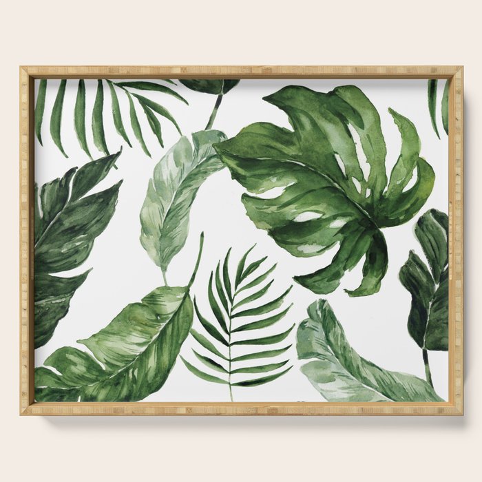Tropical Leaf Serving Tray Gallery Image 1