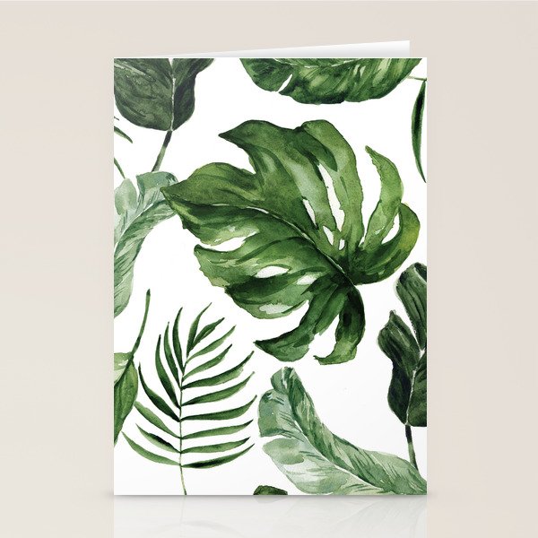 Tropical Leaf Stationery Card Gallery Image 2