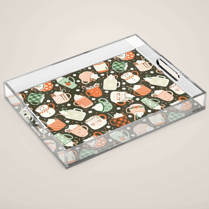 Christmas Cocoa Acrylic Tray Gallery Image 1