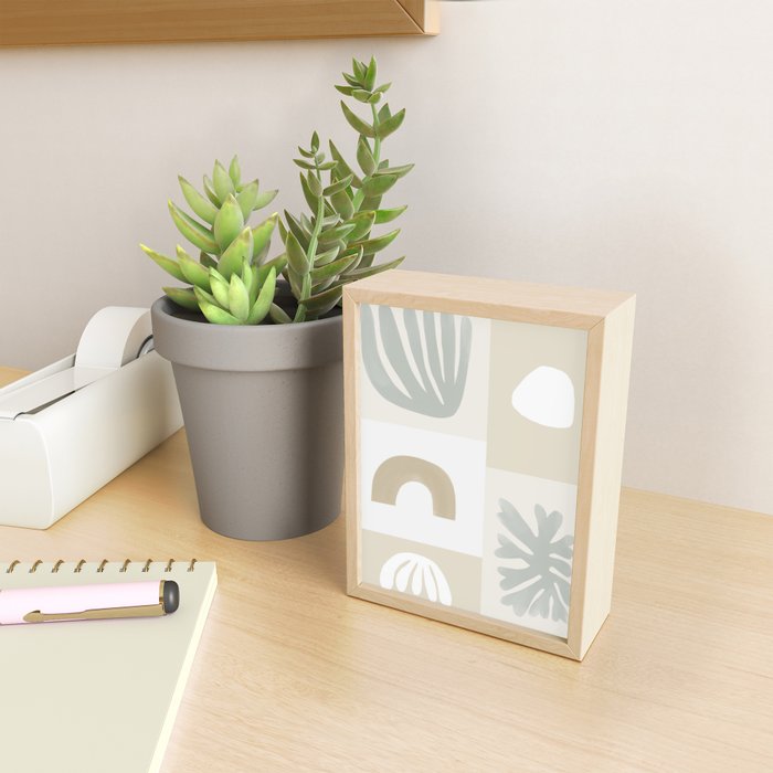 Modern Corals | Sage Green Mini Art Print Gallery Image 2