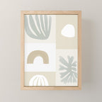 Modern Corals | Sage Green Mini Art Print Gallery Image 1