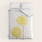two abstract dandelions watercolor Comforter Gallery Image 6