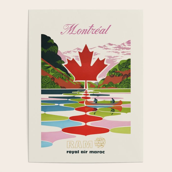 Montreal Canada Vintage Travel Poster, 1950s Poster Gallery Image 4
