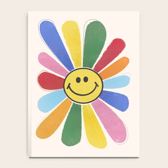 Smiley Hippie Daisy Notebook Gallery Image 4
