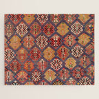 Azeri Zili Azerbaijan South Causasus Antique Rug Print Jigsaw Puzzle Gallery Image 1