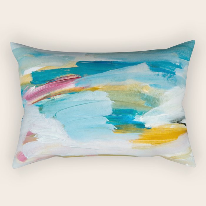 Abstract Oil Painting No. 55 Rectangular Pillow Gallery Image 2