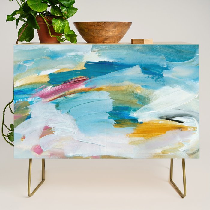 Abstract Oil Painting No. 55 Credenza Gallery Image 1