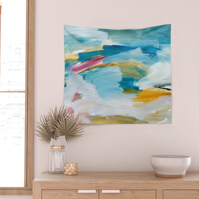 Abstract Oil Painting No. 55 Wall Tapestry Gallery Image 2