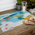 Abstract Oil Painting No. 55 Outdoor Rug Gallery Image 2