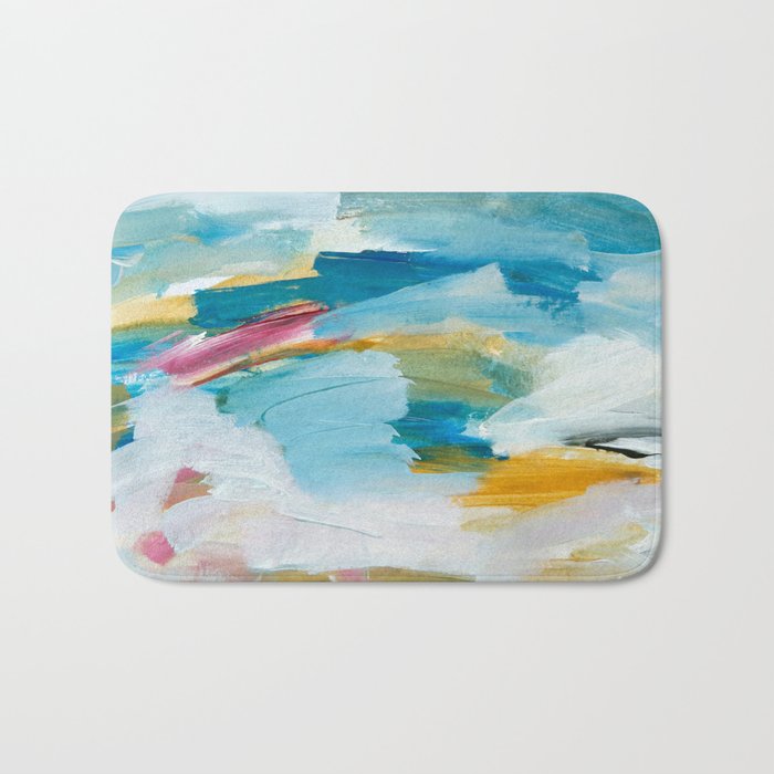 Abstract Oil Painting No. 55 Bath Mat Gallery Image 1