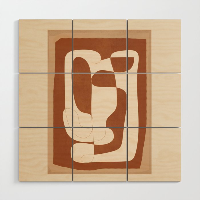 Abstract Geometry 2 Wood Wall Art Gallery Image 1