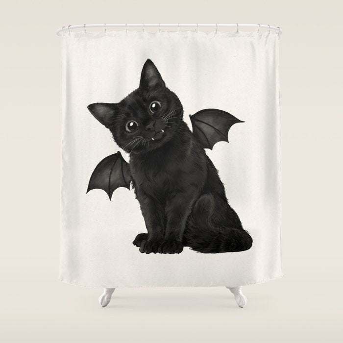 The Dreaded Vampurrr Shower Curtain Gallery Image 1