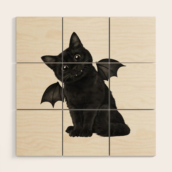 The Dreaded Vampurrr Wood Wall Art Gallery Image 1