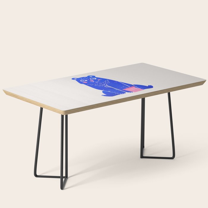 Blue Christmas Bear Coffee Table Gallery Image 1