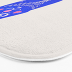 Blue Christmas Bear Bath Mat Gallery Image 3