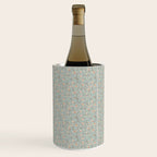 Ditsy Trailing Block Print Floral - Light Sage Green Wine Chiller Gallery Image 1