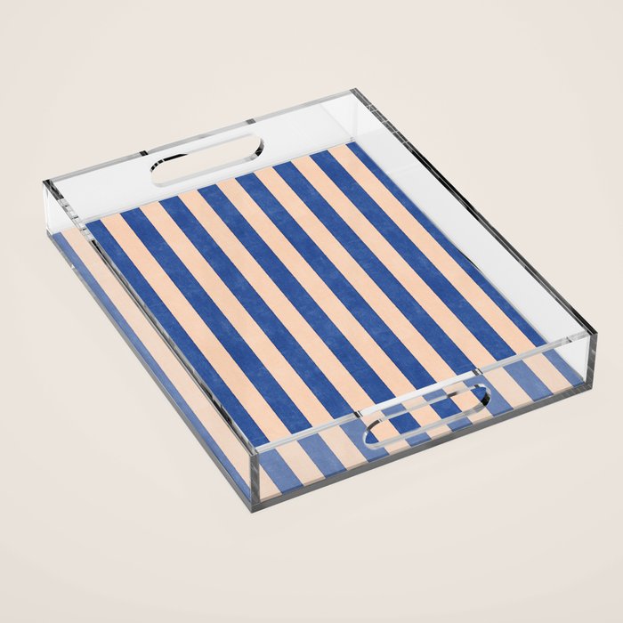 STRIPES 001 O - Sapphire Acrylic Tray Gallery Image 1