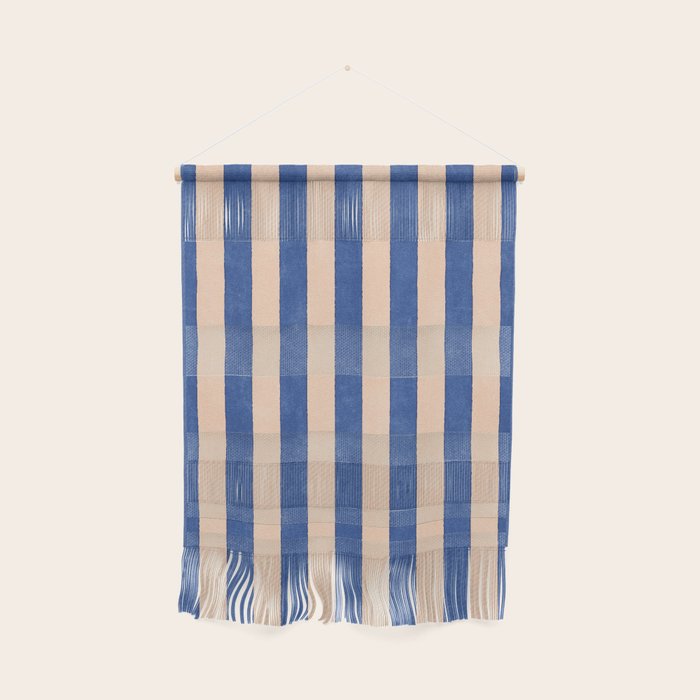 STRIPES 001 O - Sapphire Wall Hanging Gallery Image 1