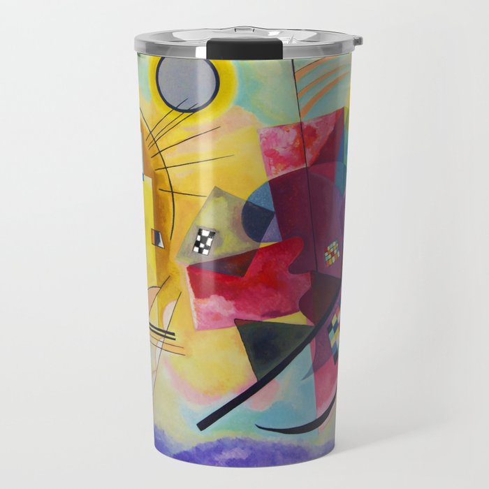 Wassily Kandinsky Yellow Red Blue Travel Mug Gallery Image 1