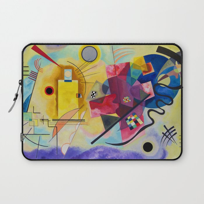 Wassily Kandinsky Yellow Red Blue Laptop Sleeve Gallery Image 1