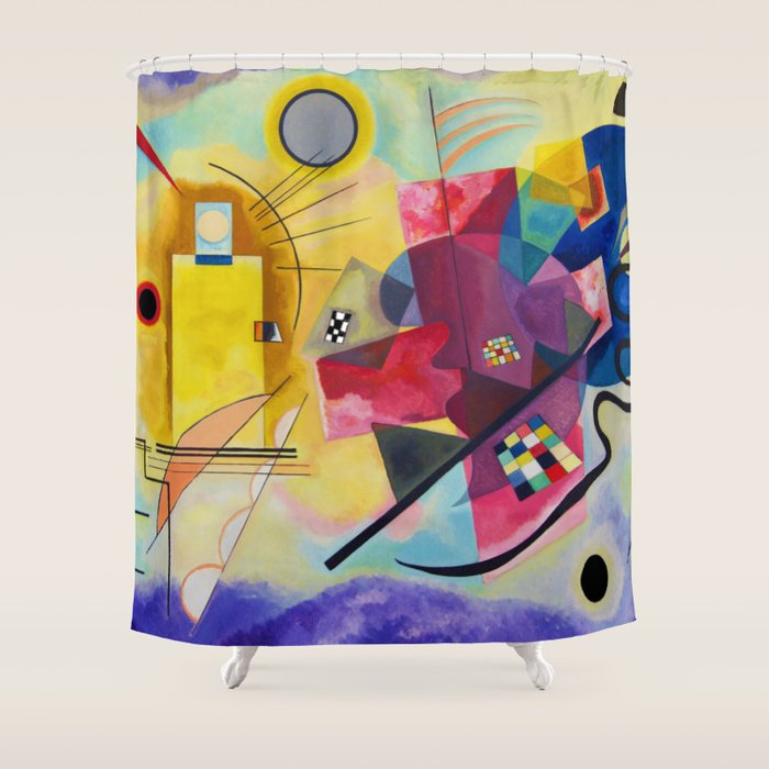 Wassily Kandinsky Yellow Red Blue Shower Curtain Gallery Image 1