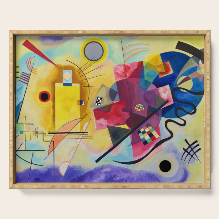 Wassily Kandinsky Yellow Red Blue Serving Tray Gallery Image 1