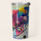Wassily Kandinsky Yellow Red Blue Travel Mug Gallery Image 2