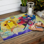 Wassily Kandinsky Yellow Red Blue Outdoor Rug Gallery Image 2