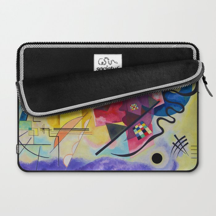 Wassily Kandinsky Yellow Red Blue Laptop Sleeve Gallery Image 2