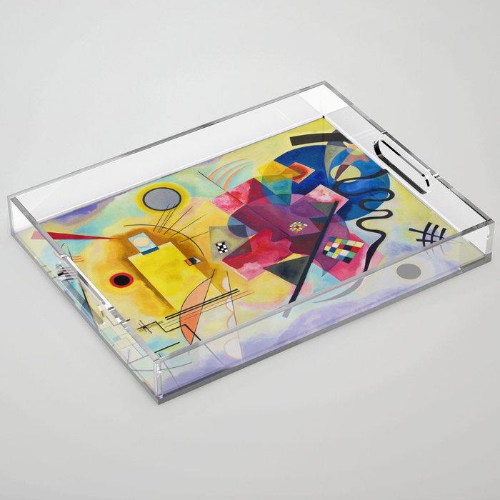 Wassily Kandinsky Yellow Red Blue Acrylic Tray Gallery Image 1