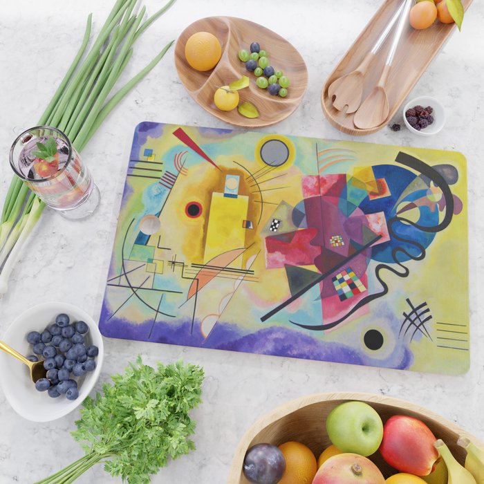 Wassily Kandinsky Yellow Red Blue Cutting Board Gallery Image 2