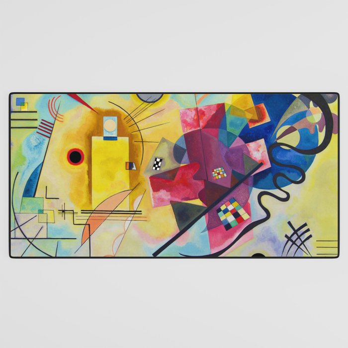 Wassily Kandinsky Yellow Red Blue Desk Mat Gallery Image 3