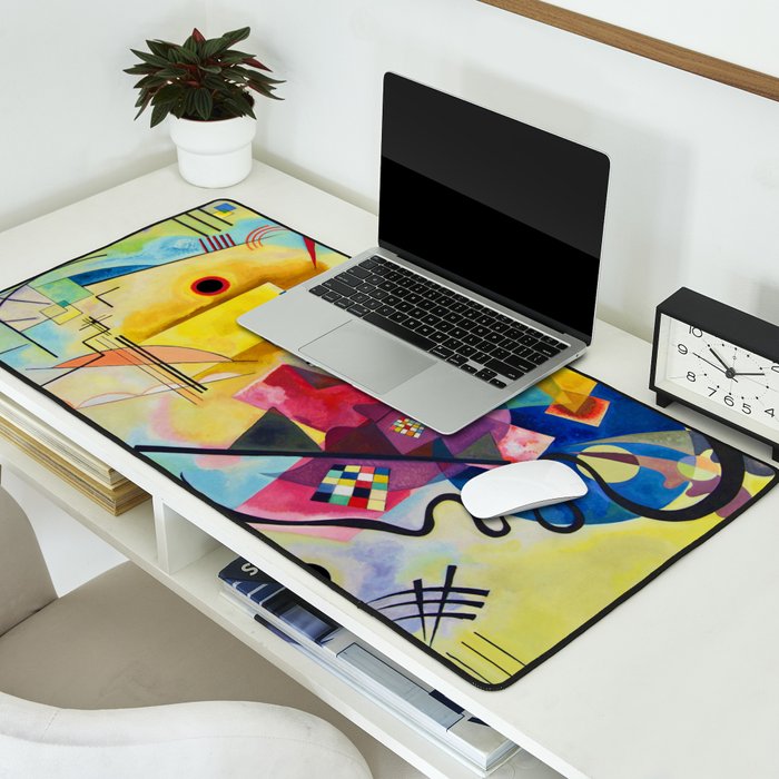 Wassily Kandinsky Yellow Red Blue Desk Mat Gallery Image 2