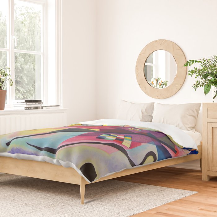 Wassily Kandinsky Yellow Red Blue Duvet Cover Gallery Image 2