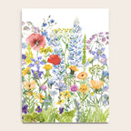 Colorful Midsummer Scandinavian Wildflowers Meadow  Notebook Gallery Image 4