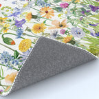 Colorful Midsummer Scandinavian Wildflowers Meadow  Rug Gallery Image 4