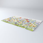 Colorful Midsummer Scandinavian Wildflowers Meadow  Rug Gallery Image 3