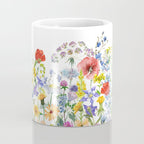 Colorful Midsummer Scandinavian Wildflowers Meadow  Coffee Mug Gallery Image 4