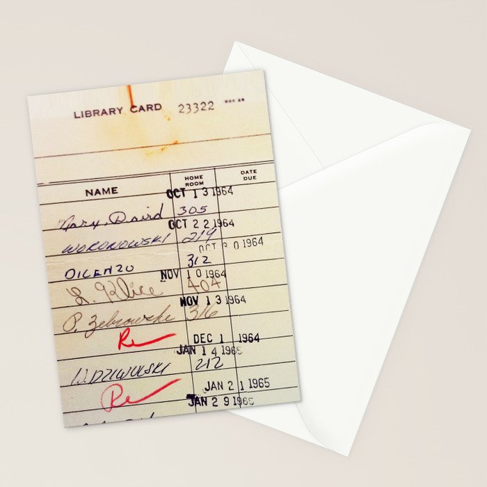 Library Card 23322 Stationery Card Gallery Image 2
