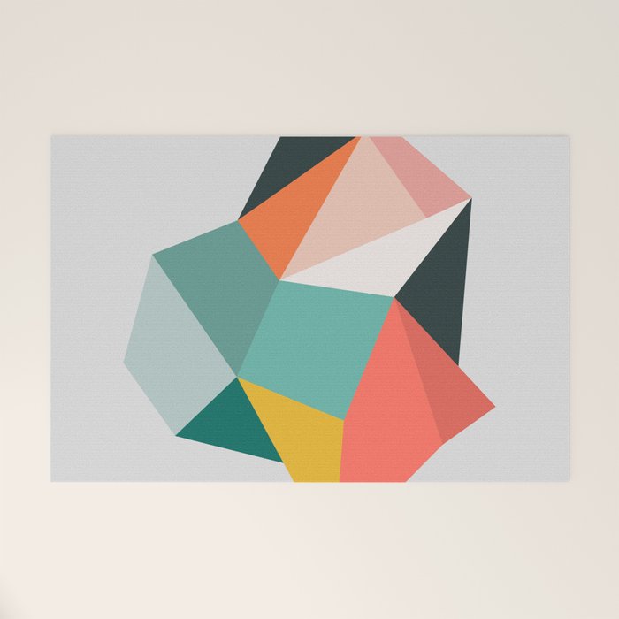 Modern Geometric 76A Welcome Mat Gallery Image 1