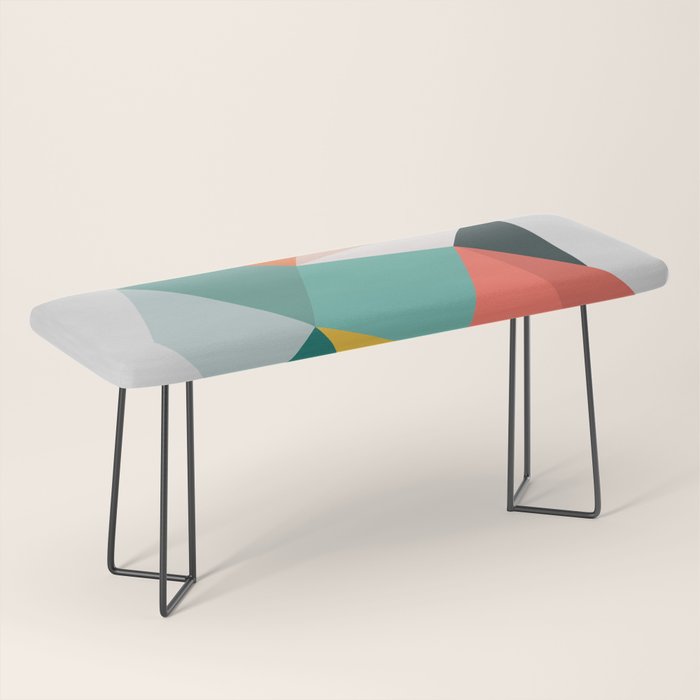 Modern Geometric 76A Bench Gallery Image 1