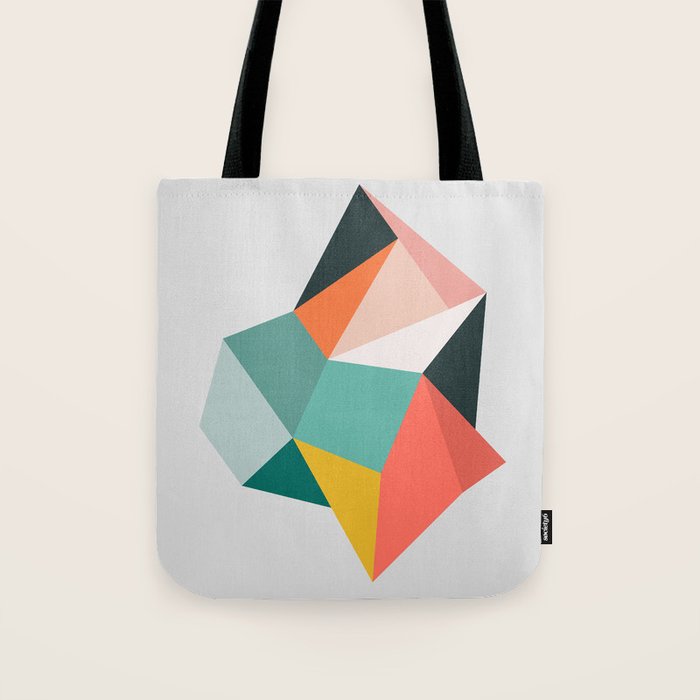 Modern Geometric 76A Tote Bag Gallery Image 1