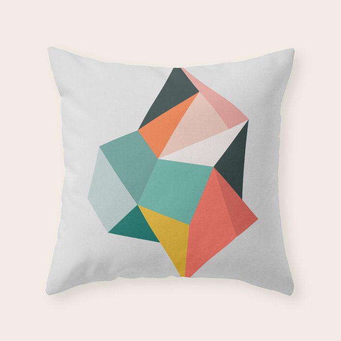 Modern Geometric 76A Throw Pillow Gallery Image 6