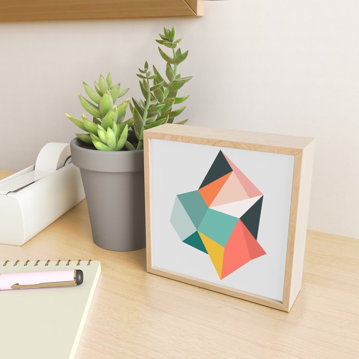 Modern Geometric 76A Mini Art Print Gallery Image 2