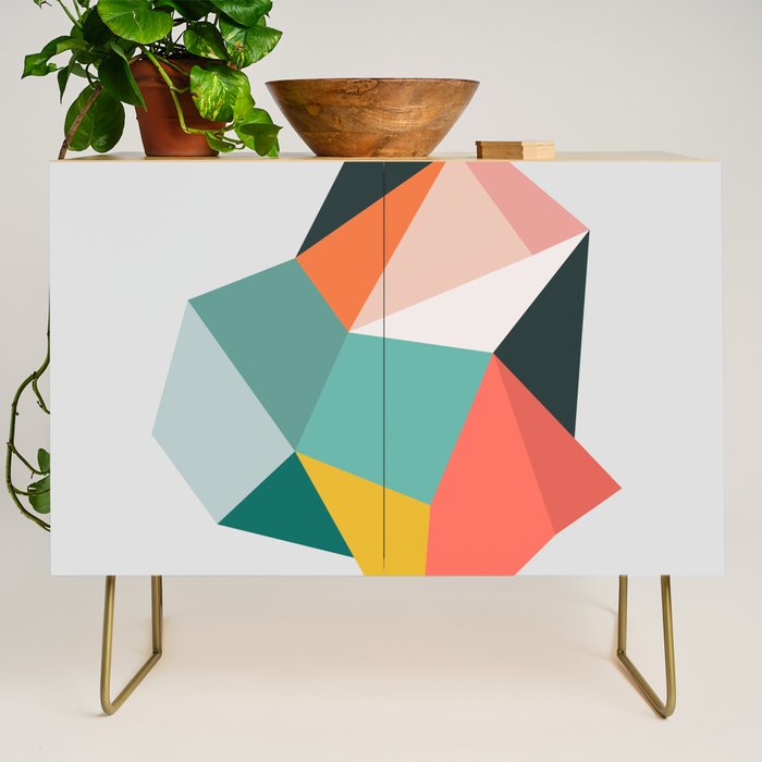 Modern Geometric 76A Credenza Gallery Image 1