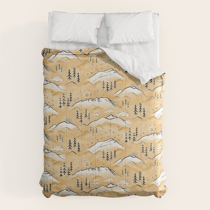 Monte Vista - marigold  Comforter Gallery Image 6