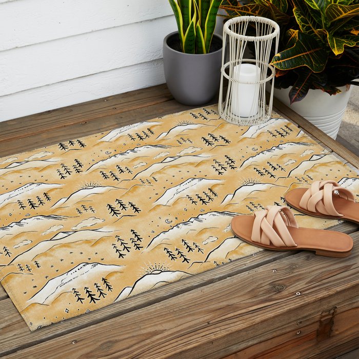Monte Vista - marigold  Outdoor Rug Gallery Image 2