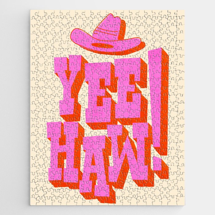 Yee Haw! Fun Cowboy Art Jigsaw Puzzle Gallery Image 1