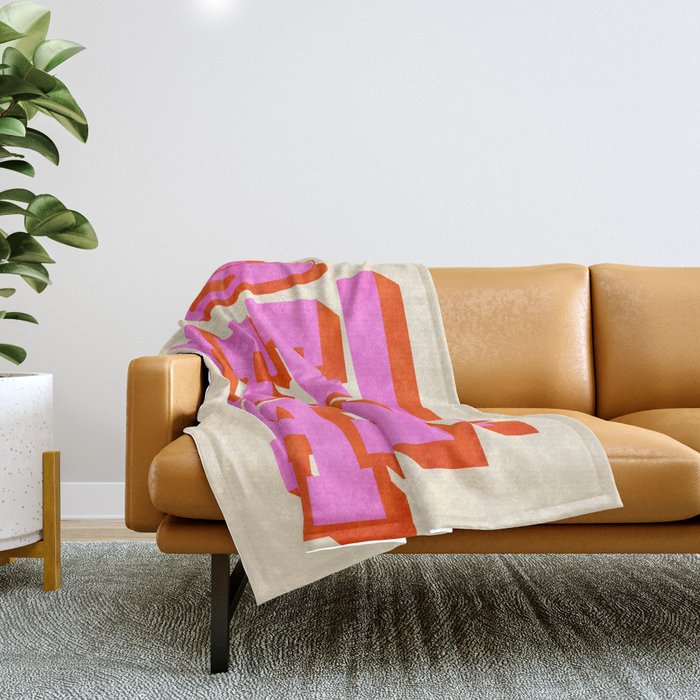 Yee Haw! Fun Cowboy Art Throw Blanket Gallery Image 1