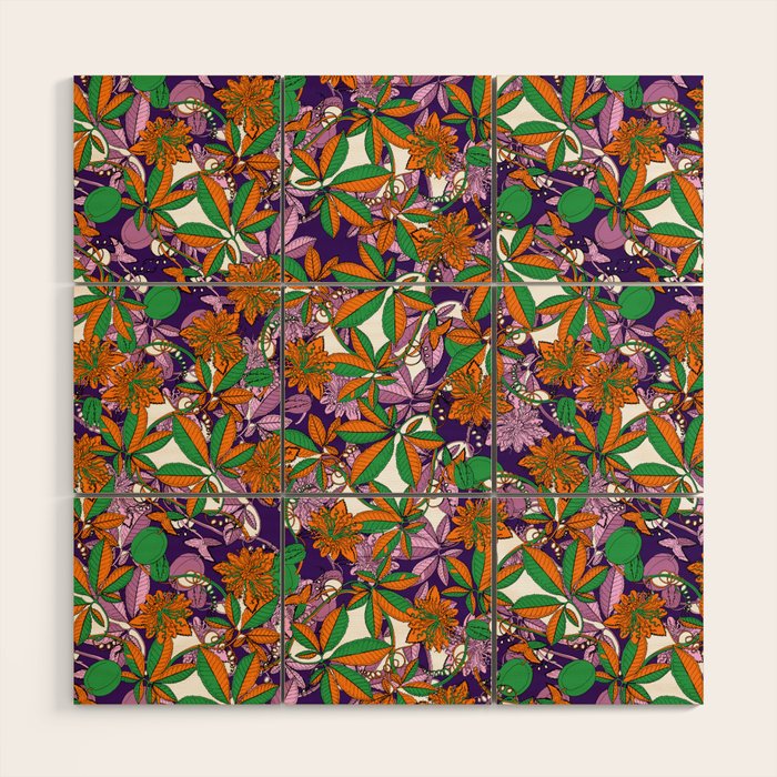 Vintage 1970s Wood Wall Art Gallery Image 1